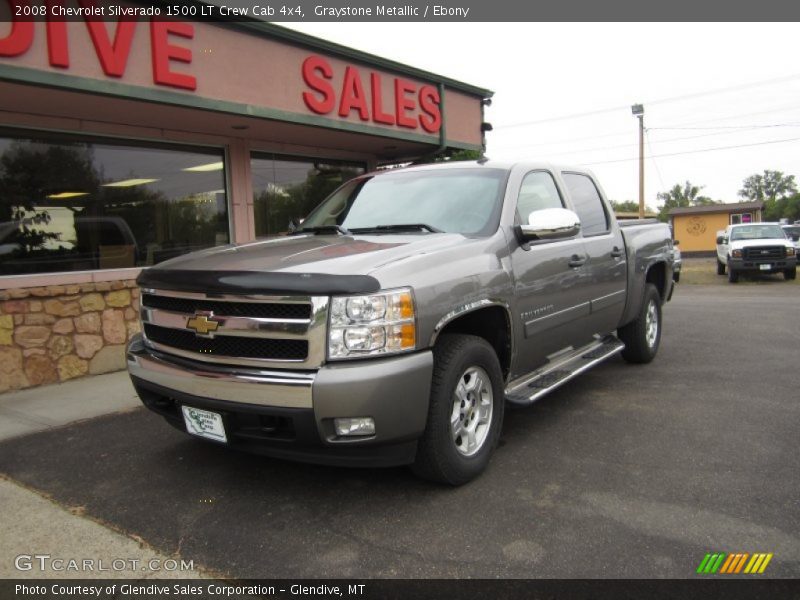 Graystone Metallic / Ebony 2008 Chevrolet Silverado 1500 LT Crew Cab 4x4