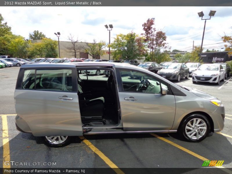 Liquid Silver Metallic / Black 2012 Mazda MAZDA5 Sport