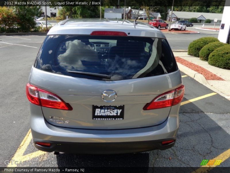 Liquid Silver Metallic / Black 2012 Mazda MAZDA5 Sport