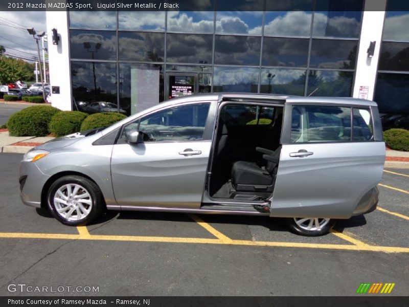 Liquid Silver Metallic / Black 2012 Mazda MAZDA5 Sport