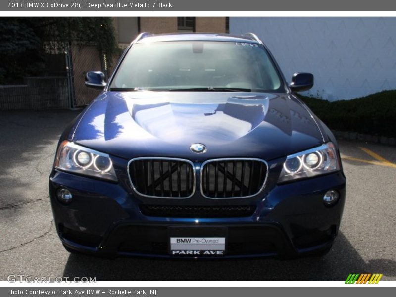 Deep Sea Blue Metallic / Black 2013 BMW X3 xDrive 28i