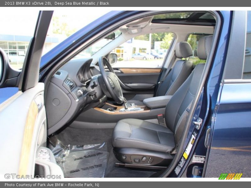 Deep Sea Blue Metallic / Black 2013 BMW X3 xDrive 28i