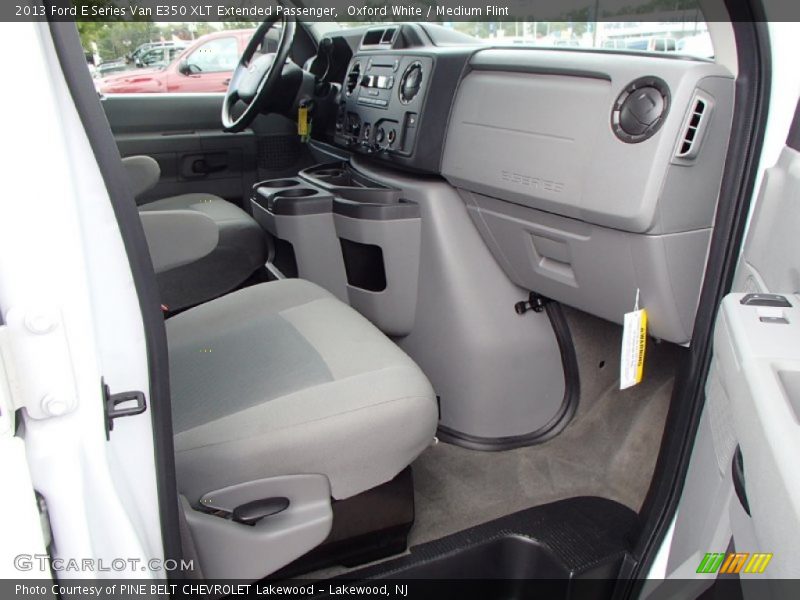 Oxford White / Medium Flint 2013 Ford E Series Van E350 XLT Extended Passenger