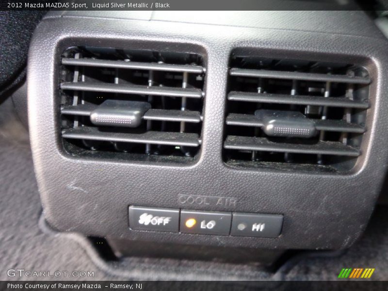 Liquid Silver Metallic / Black 2012 Mazda MAZDA5 Sport