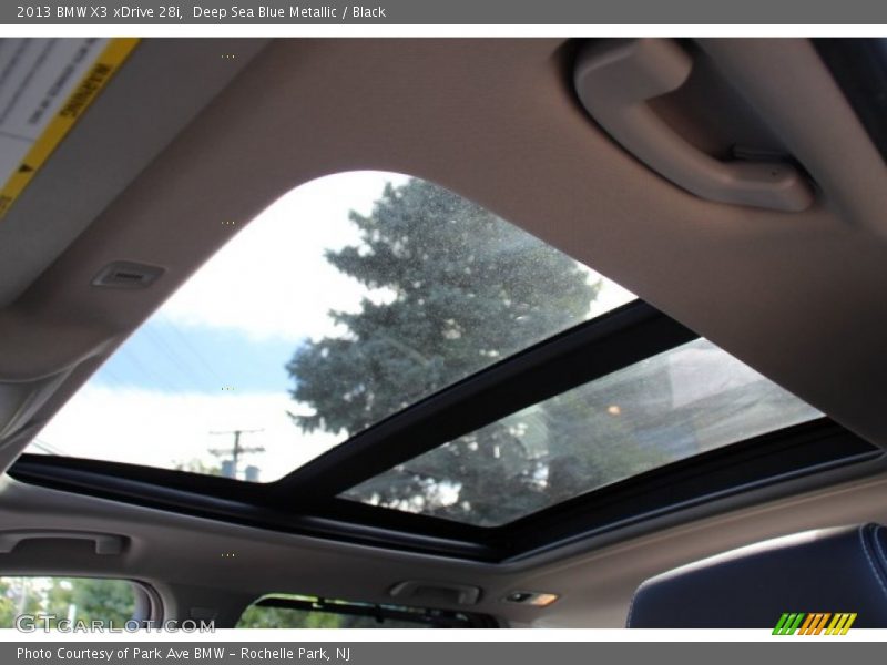 Deep Sea Blue Metallic / Black 2013 BMW X3 xDrive 28i