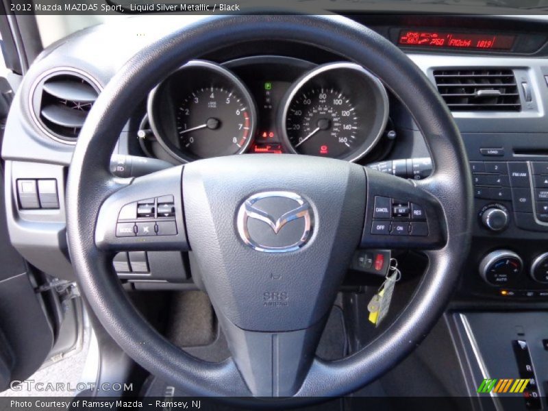 Liquid Silver Metallic / Black 2012 Mazda MAZDA5 Sport