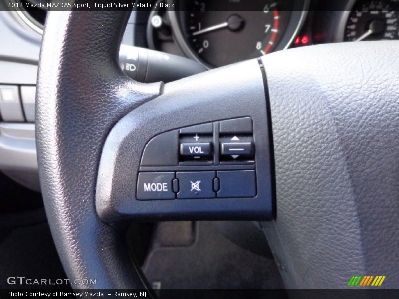 Liquid Silver Metallic / Black 2012 Mazda MAZDA5 Sport