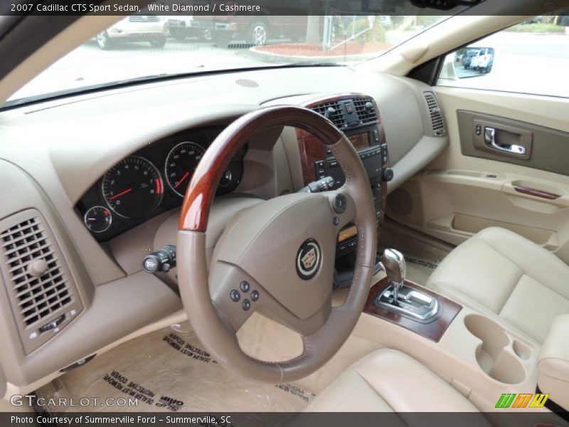 White Diamond / Cashmere 2007 Cadillac CTS Sport Sedan