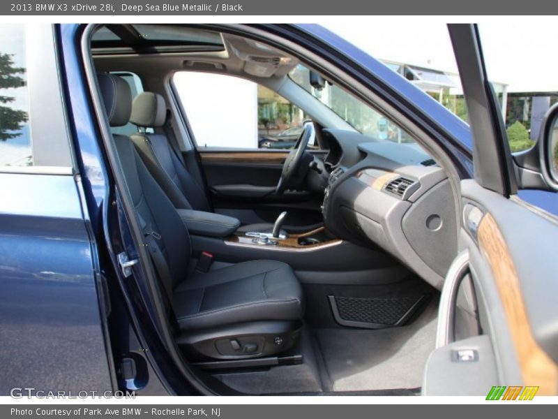 Deep Sea Blue Metallic / Black 2013 BMW X3 xDrive 28i
