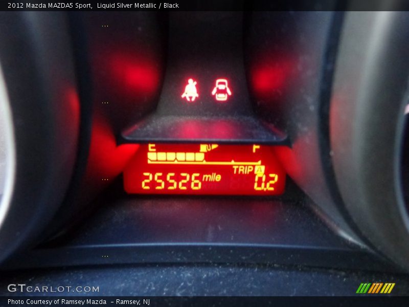 Liquid Silver Metallic / Black 2012 Mazda MAZDA5 Sport