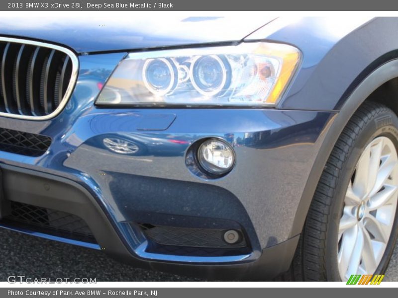 Deep Sea Blue Metallic / Black 2013 BMW X3 xDrive 28i