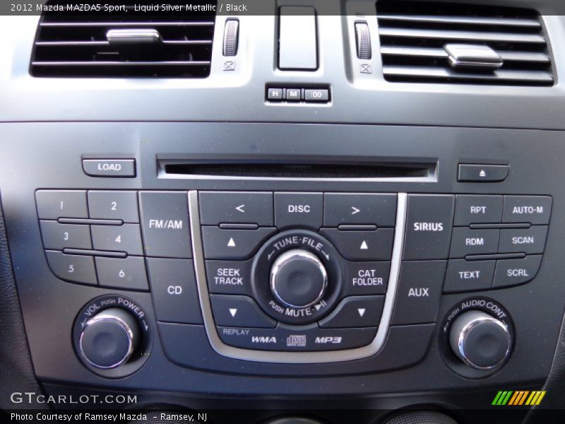 Liquid Silver Metallic / Black 2012 Mazda MAZDA5 Sport