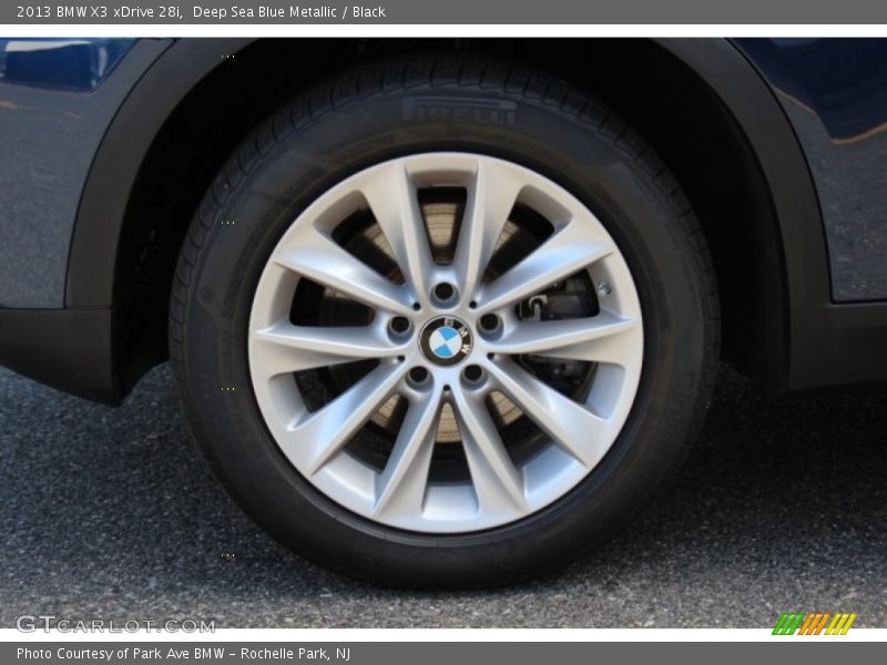 Deep Sea Blue Metallic / Black 2013 BMW X3 xDrive 28i