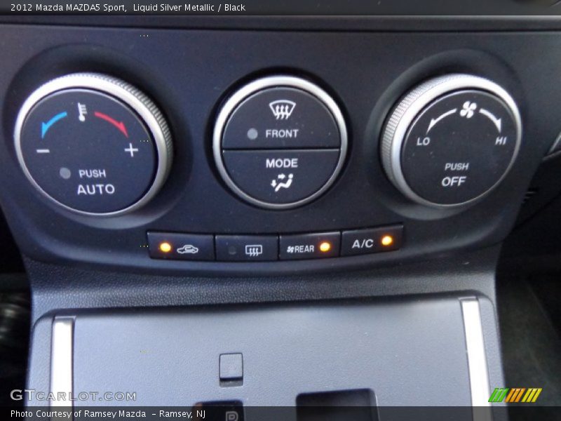 Liquid Silver Metallic / Black 2012 Mazda MAZDA5 Sport