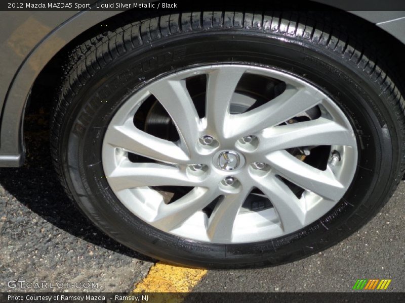 Liquid Silver Metallic / Black 2012 Mazda MAZDA5 Sport