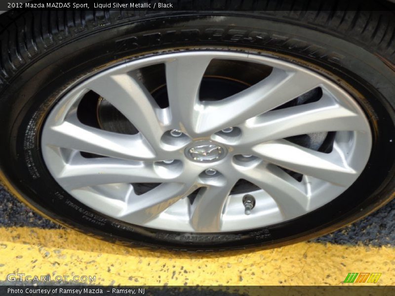 Liquid Silver Metallic / Black 2012 Mazda MAZDA5 Sport