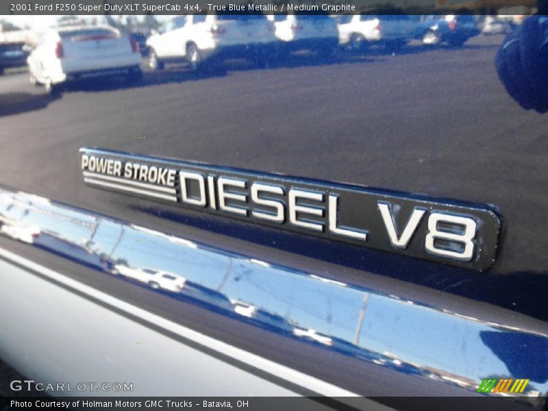 True Blue Metallic / Medium Graphite 2001 Ford F250 Super Duty XLT SuperCab 4x4