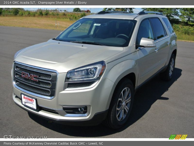 Champagne Silver Metallic / Ebony 2014 GMC Acadia SLT