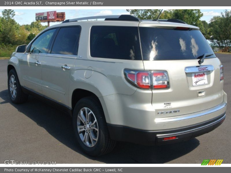 Champagne Silver Metallic / Ebony 2014 GMC Acadia SLT