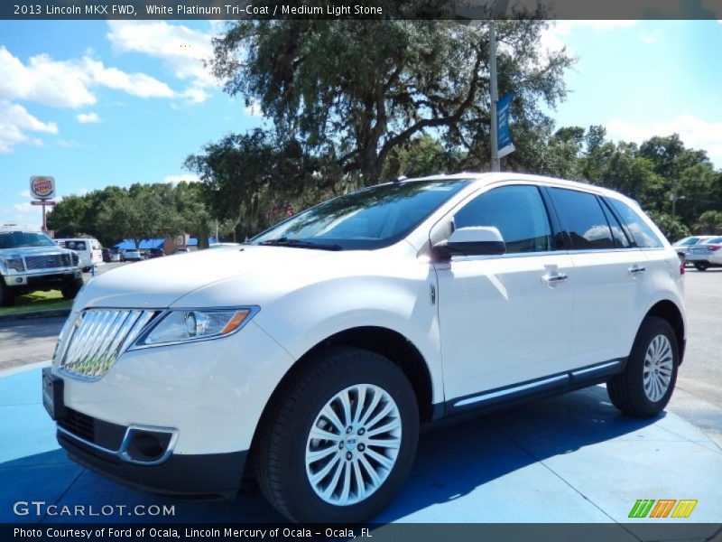 White Platinum Tri-Coat / Medium Light Stone 2013 Lincoln MKX FWD
