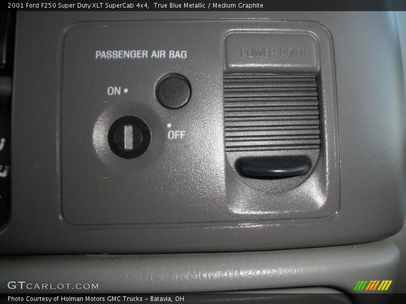 True Blue Metallic / Medium Graphite 2001 Ford F250 Super Duty XLT SuperCab 4x4
