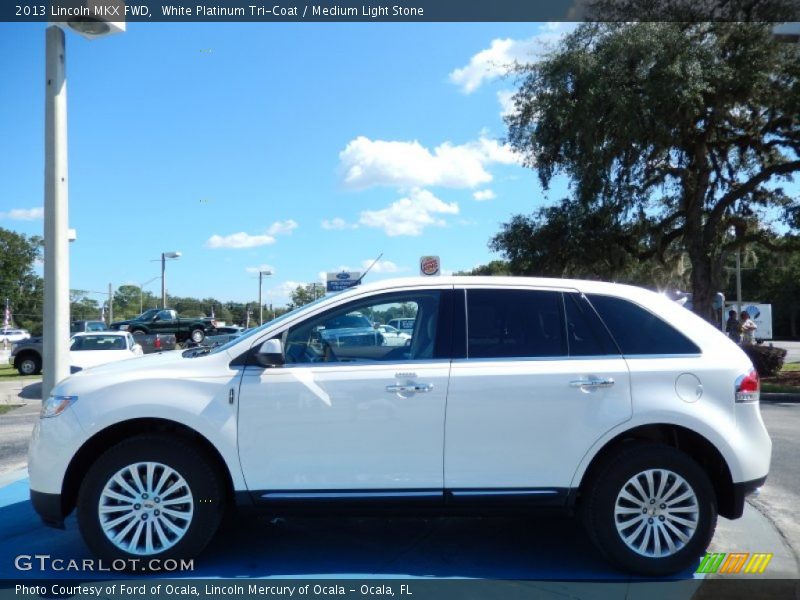White Platinum Tri-Coat / Medium Light Stone 2013 Lincoln MKX FWD