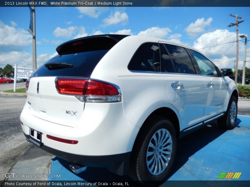 White Platinum Tri-Coat / Medium Light Stone 2013 Lincoln MKX FWD