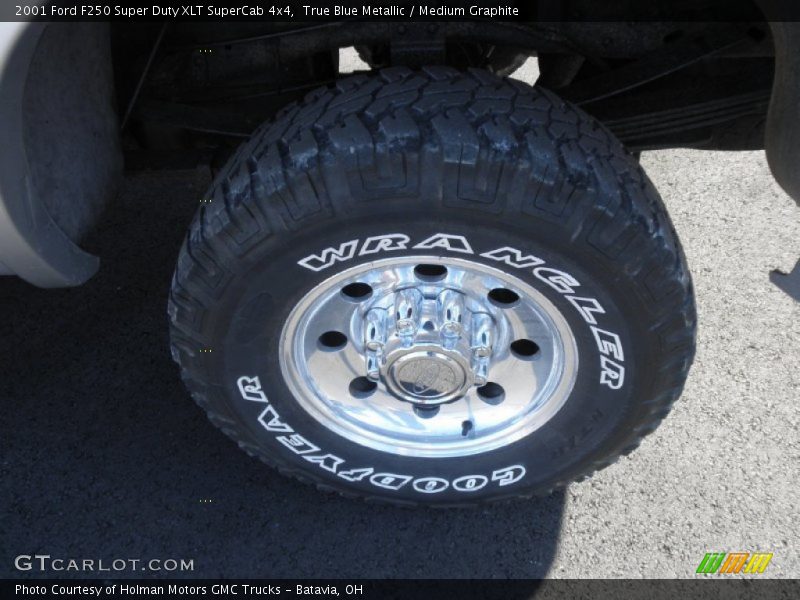 True Blue Metallic / Medium Graphite 2001 Ford F250 Super Duty XLT SuperCab 4x4