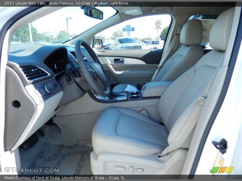 White Platinum Tri-Coat / Medium Light Stone 2013 Lincoln MKX FWD