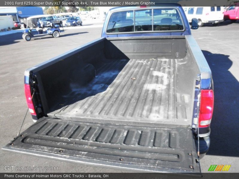 True Blue Metallic / Medium Graphite 2001 Ford F250 Super Duty XLT SuperCab 4x4