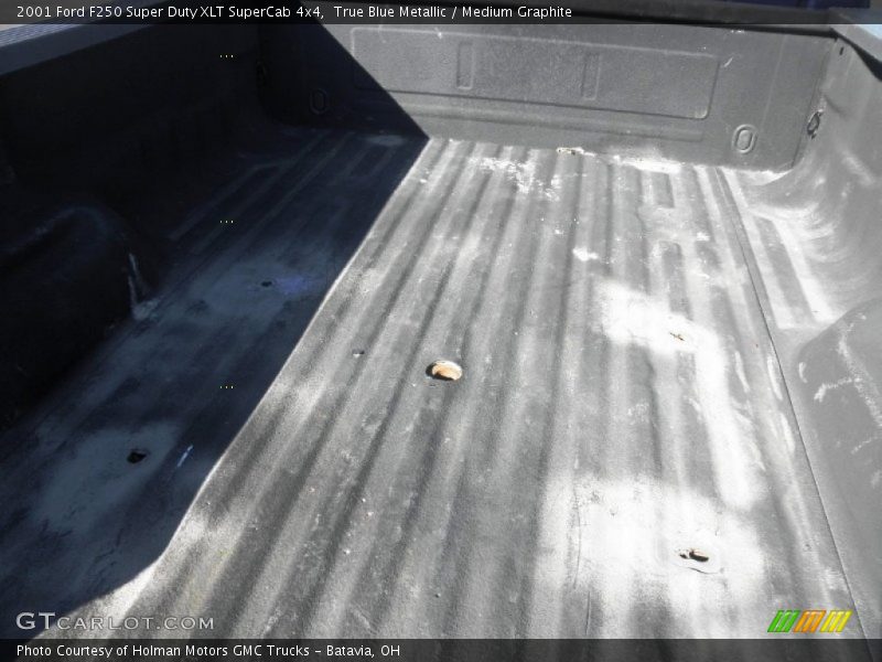 True Blue Metallic / Medium Graphite 2001 Ford F250 Super Duty XLT SuperCab 4x4