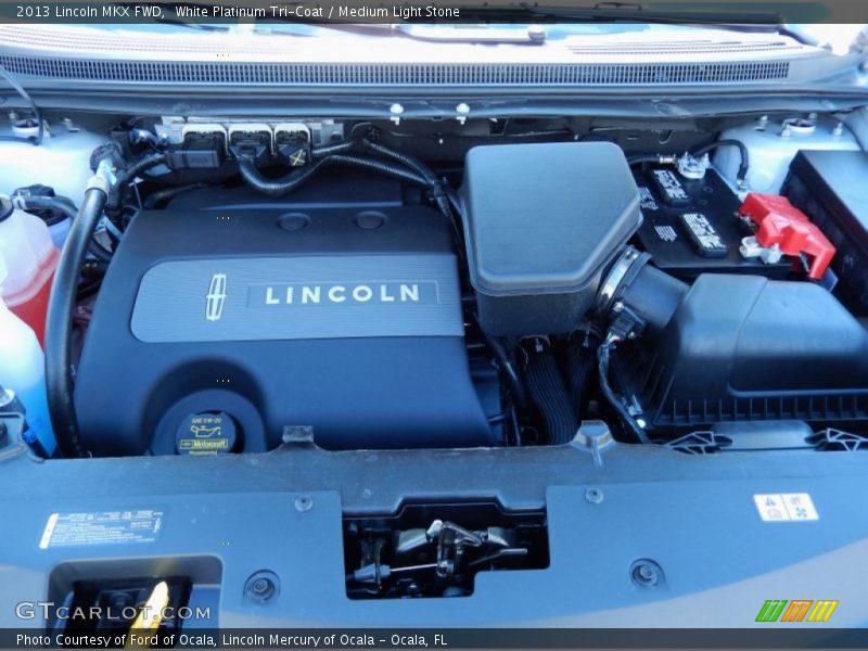 White Platinum Tri-Coat / Medium Light Stone 2013 Lincoln MKX FWD