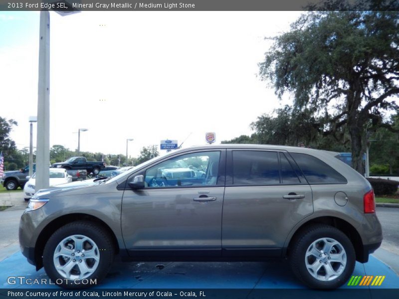 Mineral Gray Metallic / Medium Light Stone 2013 Ford Edge SEL