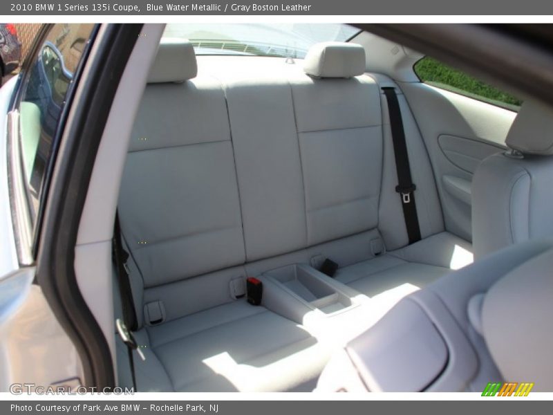 Blue Water Metallic / Gray Boston Leather 2010 BMW 1 Series 135i Coupe