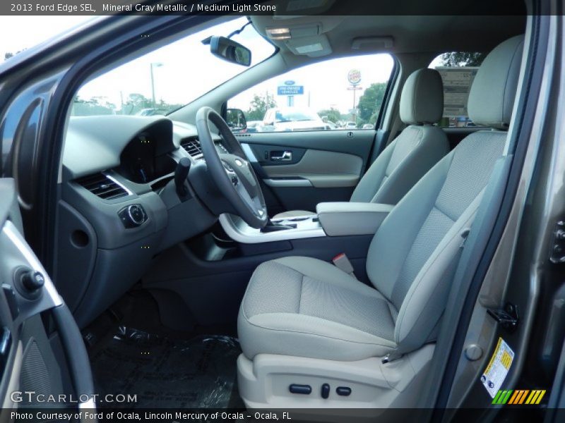 Mineral Gray Metallic / Medium Light Stone 2013 Ford Edge SEL