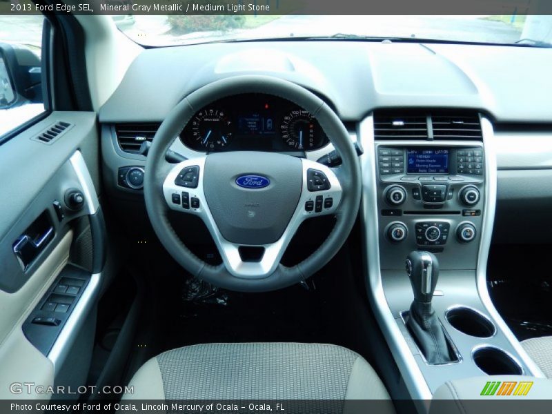 Mineral Gray Metallic / Medium Light Stone 2013 Ford Edge SEL