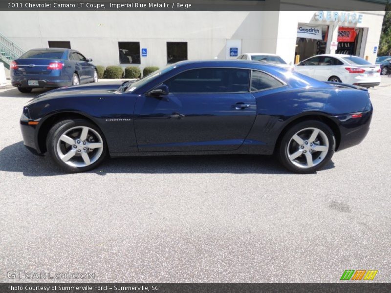 Imperial Blue Metallic / Beige 2011 Chevrolet Camaro LT Coupe