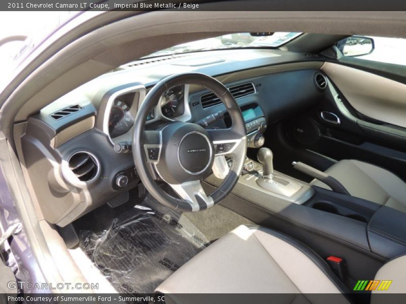 Imperial Blue Metallic / Beige 2011 Chevrolet Camaro LT Coupe