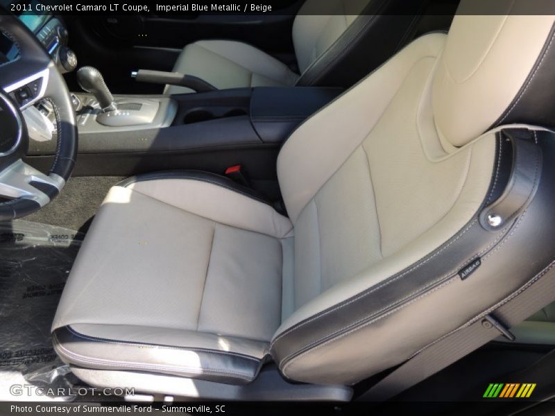 Imperial Blue Metallic / Beige 2011 Chevrolet Camaro LT Coupe