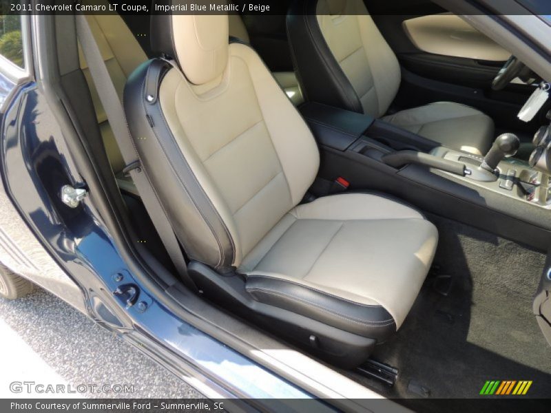 Imperial Blue Metallic / Beige 2011 Chevrolet Camaro LT Coupe