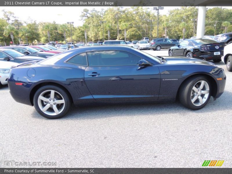 Imperial Blue Metallic / Beige 2011 Chevrolet Camaro LT Coupe