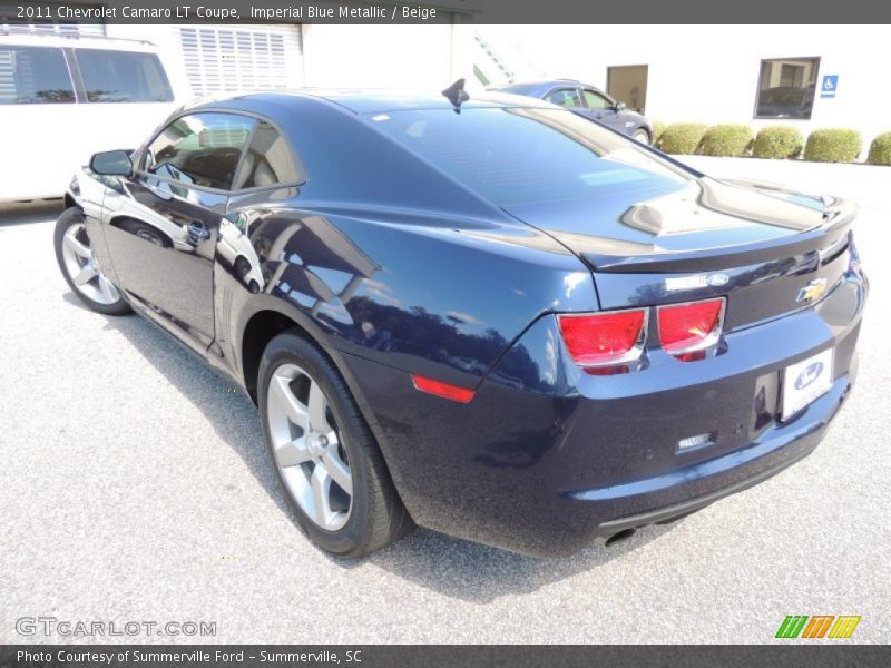 Imperial Blue Metallic / Beige 2011 Chevrolet Camaro LT Coupe