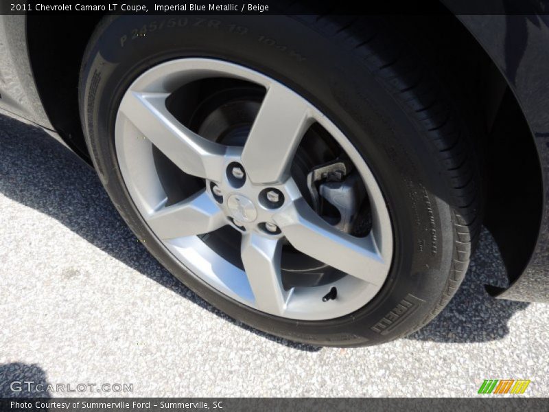 Imperial Blue Metallic / Beige 2011 Chevrolet Camaro LT Coupe