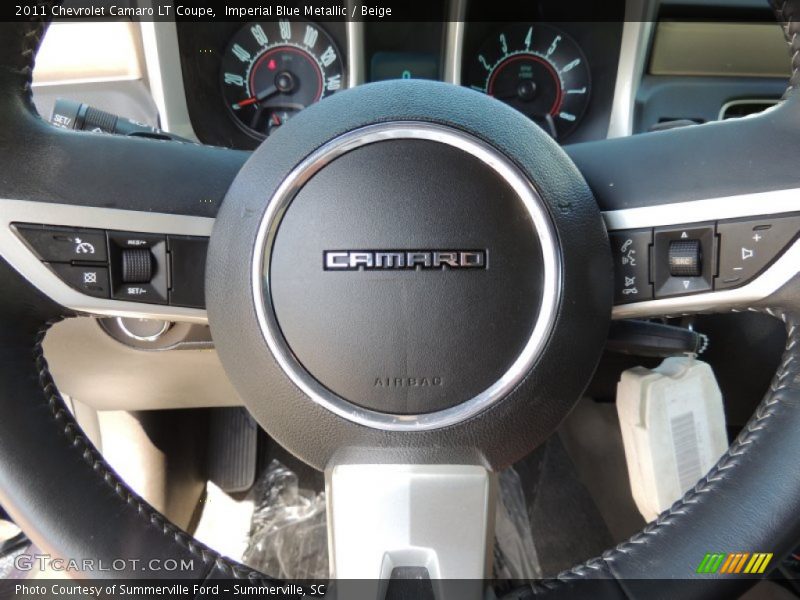 Imperial Blue Metallic / Beige 2011 Chevrolet Camaro LT Coupe