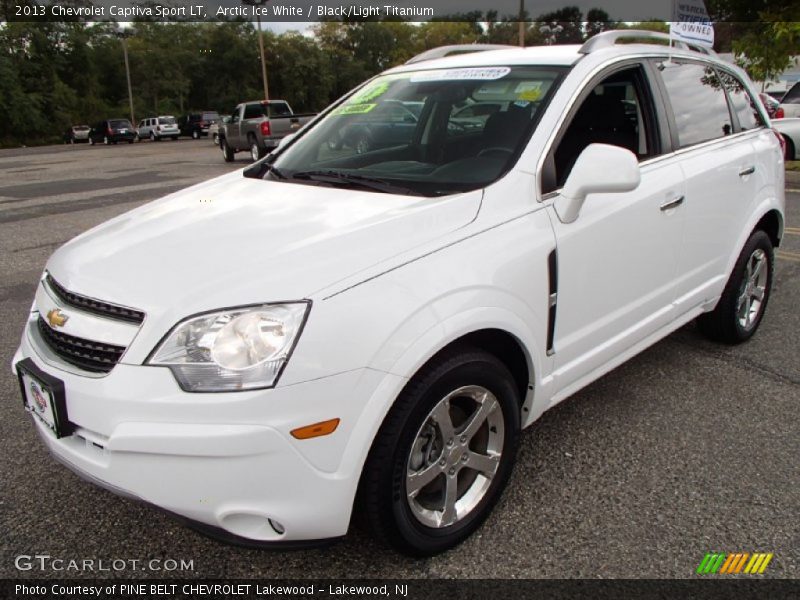 Arctic Ice White / Black/Light Titanium 2013 Chevrolet Captiva Sport LT
