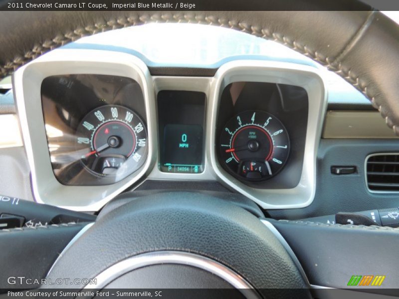Imperial Blue Metallic / Beige 2011 Chevrolet Camaro LT Coupe