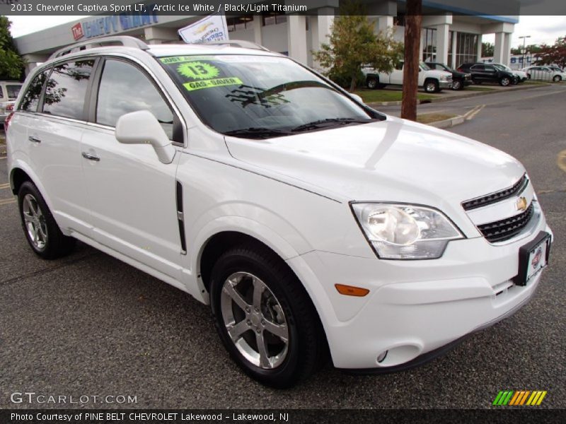 Arctic Ice White / Black/Light Titanium 2013 Chevrolet Captiva Sport LT