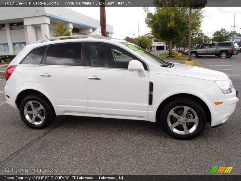 Arctic Ice White / Black/Light Titanium 2013 Chevrolet Captiva Sport LT