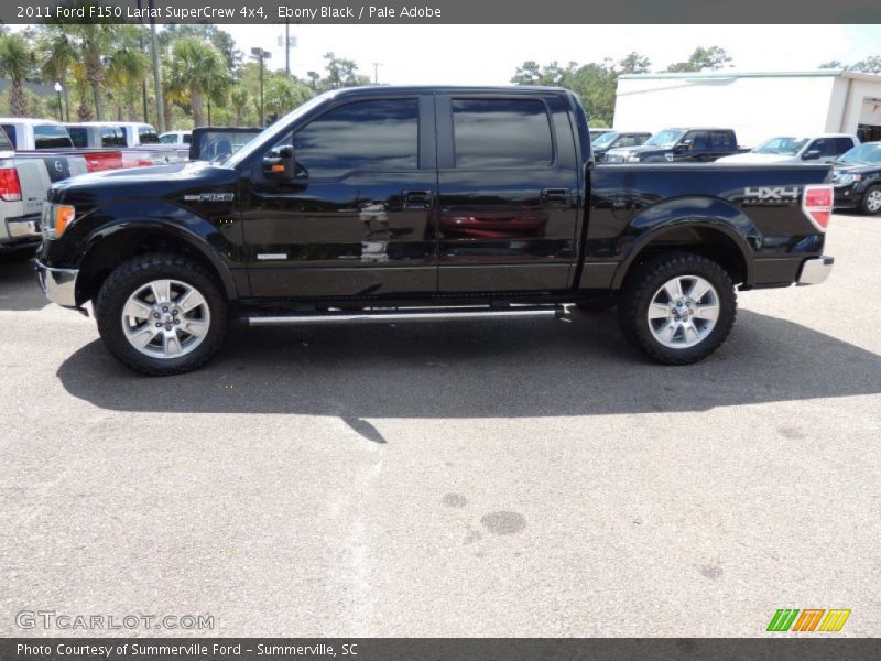 Ebony Black / Pale Adobe 2011 Ford F150 Lariat SuperCrew 4x4