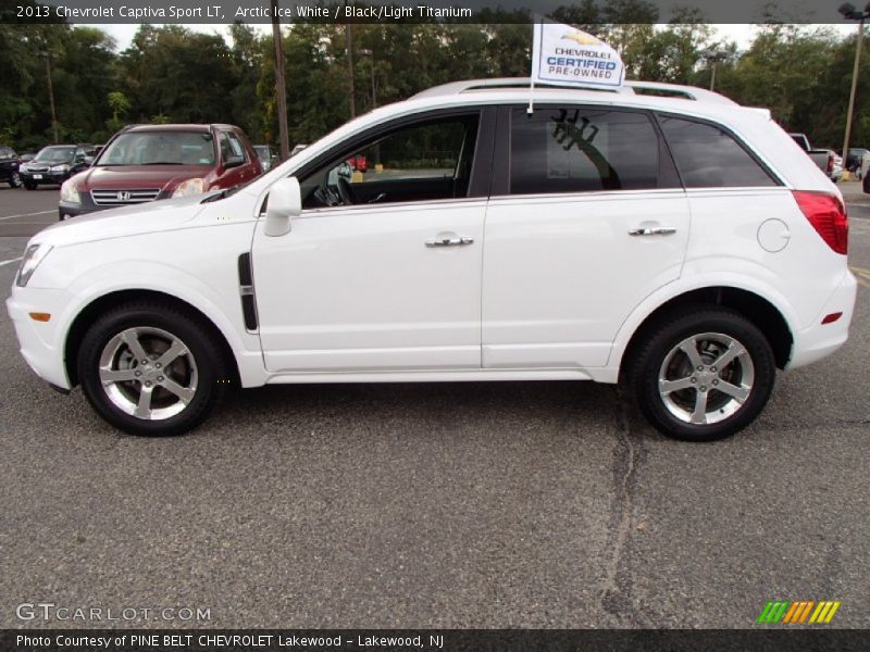 Arctic Ice White / Black/Light Titanium 2013 Chevrolet Captiva Sport LT